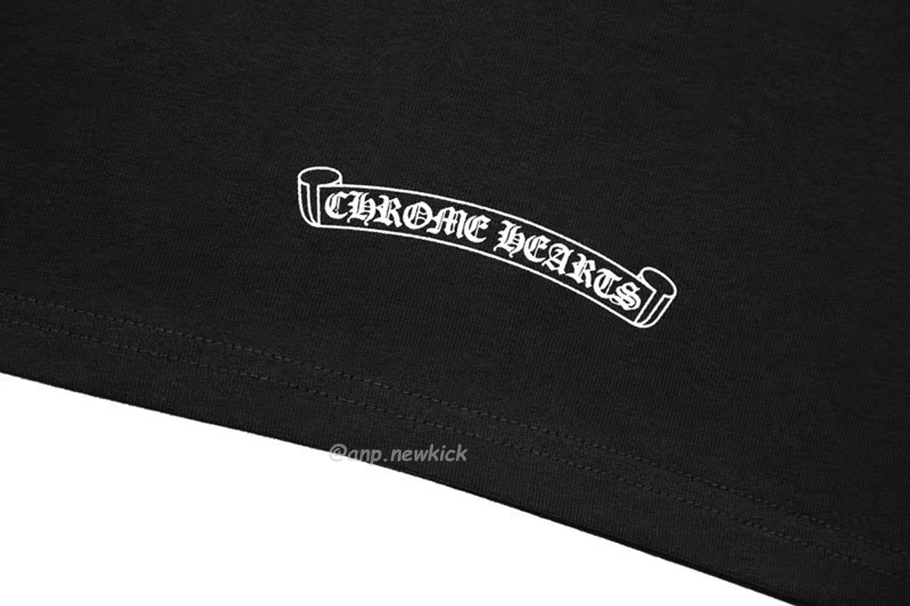 Chrome Hearts Horse Shoe Logo Pocket Black T Shirt (6) - newkick.cc